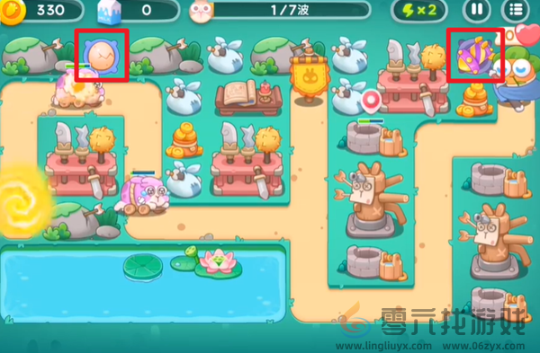 保卫萝卜4秋天的第一杯奶茶第6关通关攻略(图1)